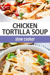 chicken tortilla soup text overlay