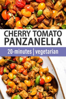 Cherry Tomato Panzanella text overlay