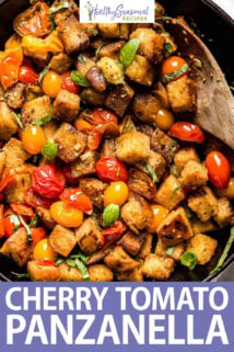Cherry Tomato Panzanella text overlay