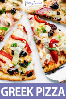 Greek Pizza text overlay