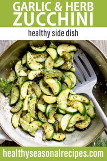 sauteed zucchini text overlay