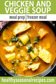 chicken soup text overlay