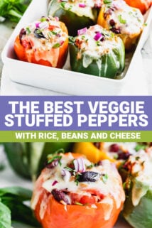 stuffed peppers with text overlay