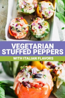 stuffed peppers with text overlay