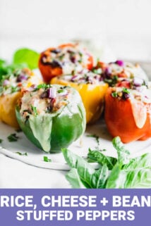 stuffed peppers with text overlay