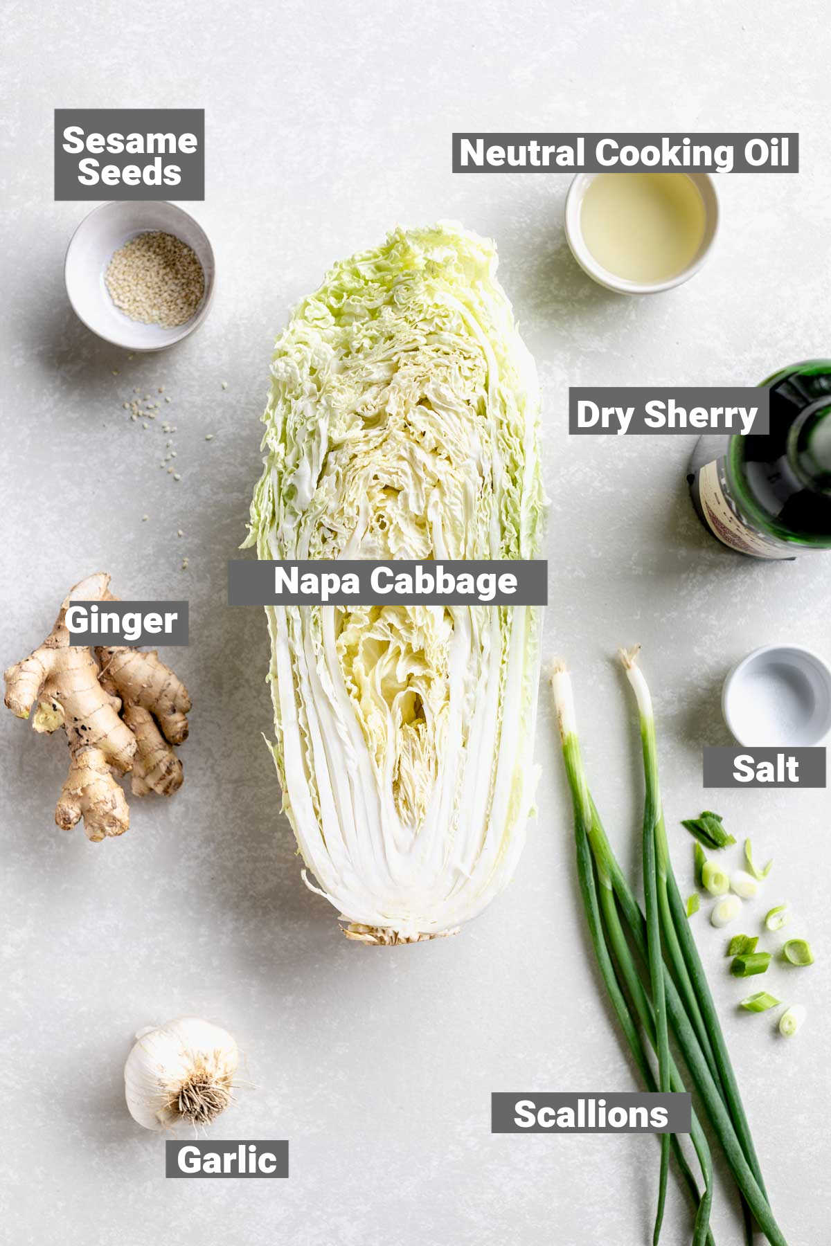 ingredients with labels
