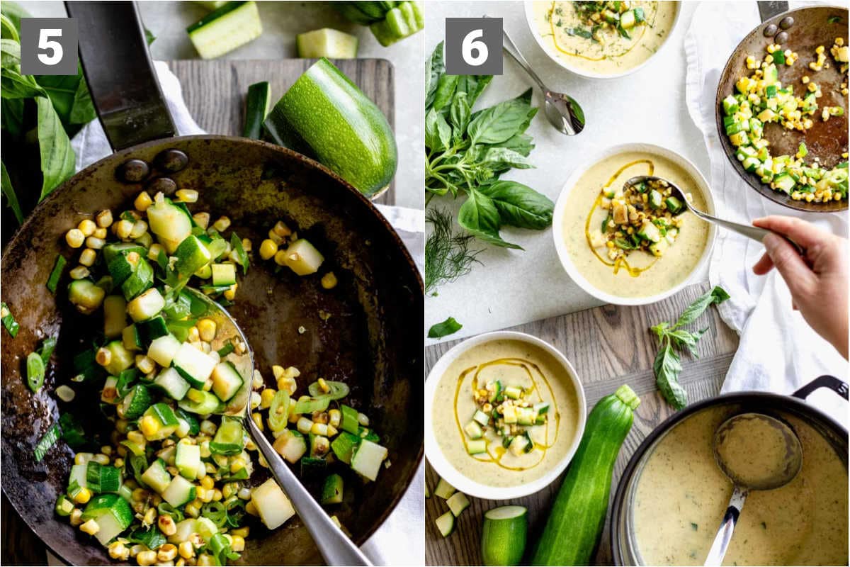 make the topping how to top the soup