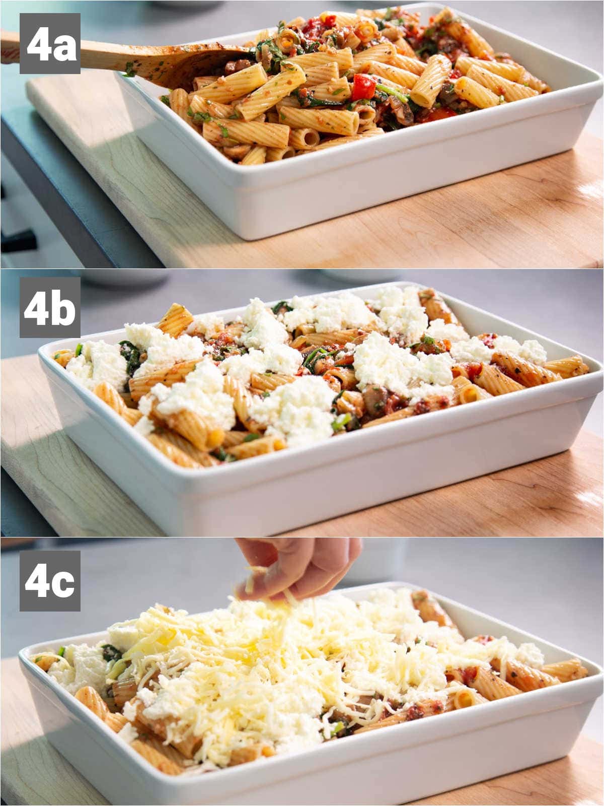 layering the casserole