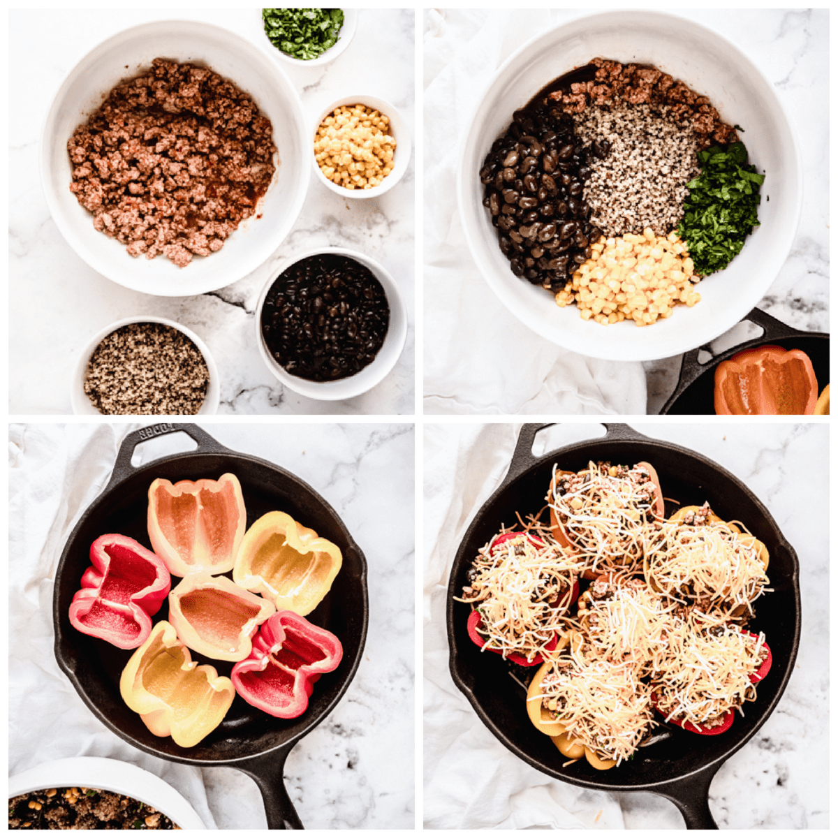 a collage of step by step photos