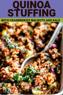 quinoa stuffing with text