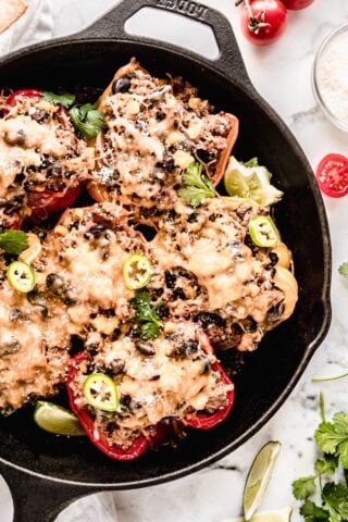 mexican quinoa stuffed peppers