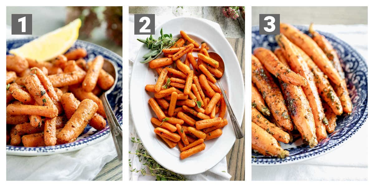 variations of the flavorings on the carrots
