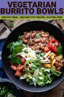 burrito bowl with text overlay