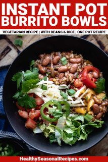 burrito bowl with text overlay
