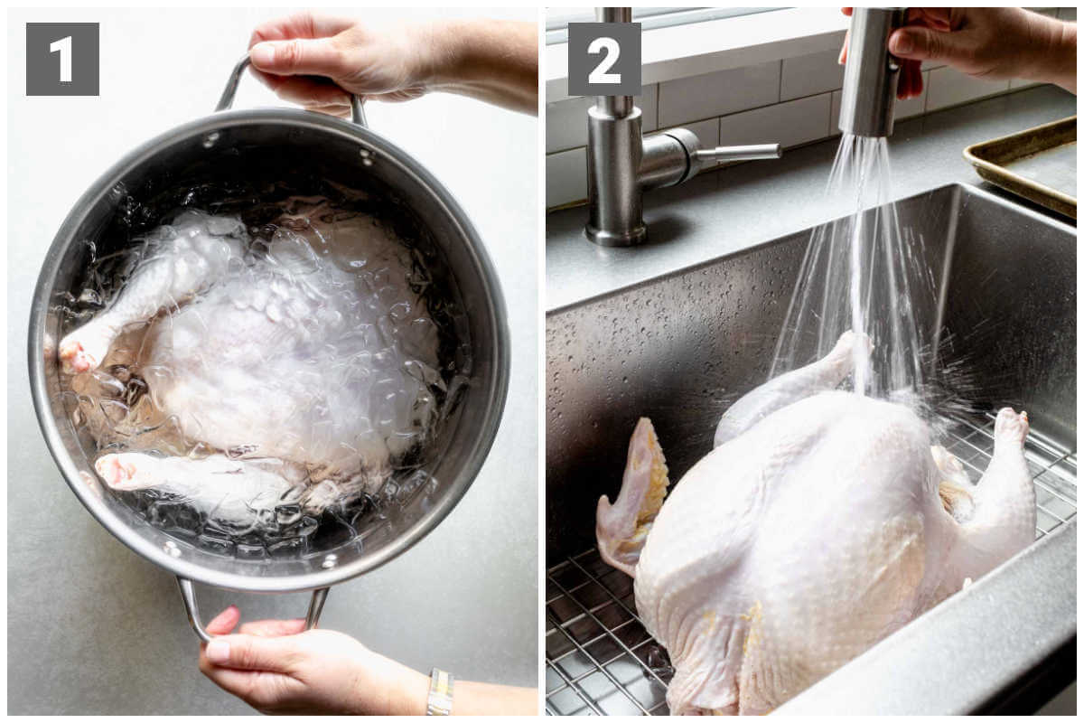 brine the turkey and then rinse it off