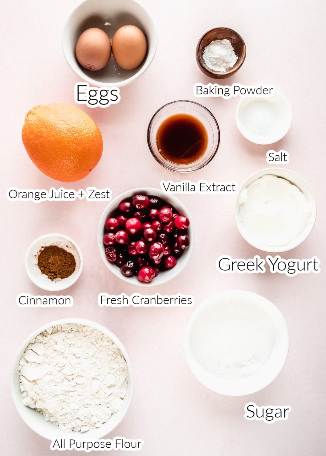 cranberry orange muffin ingredients