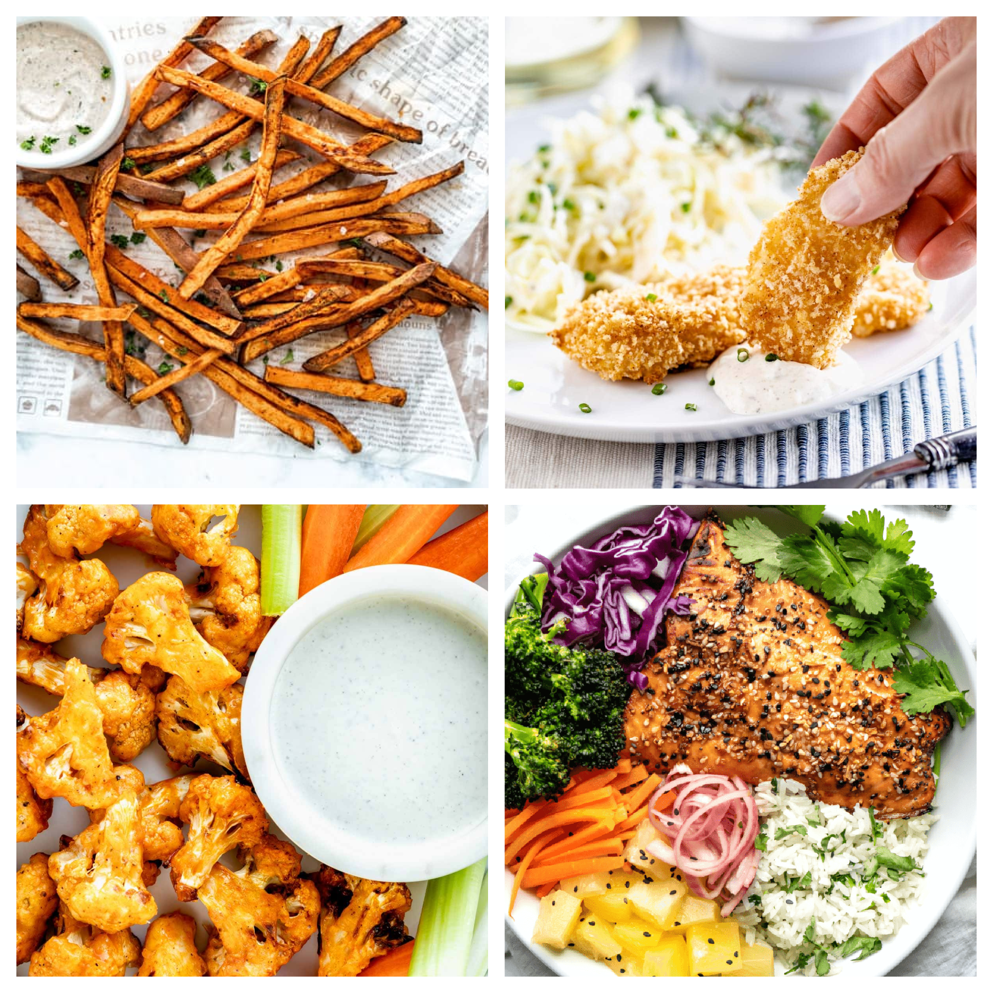 a collage of related recipes