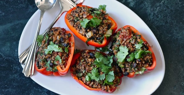 Image for Vegan Quinoa-Stuffed Peppers