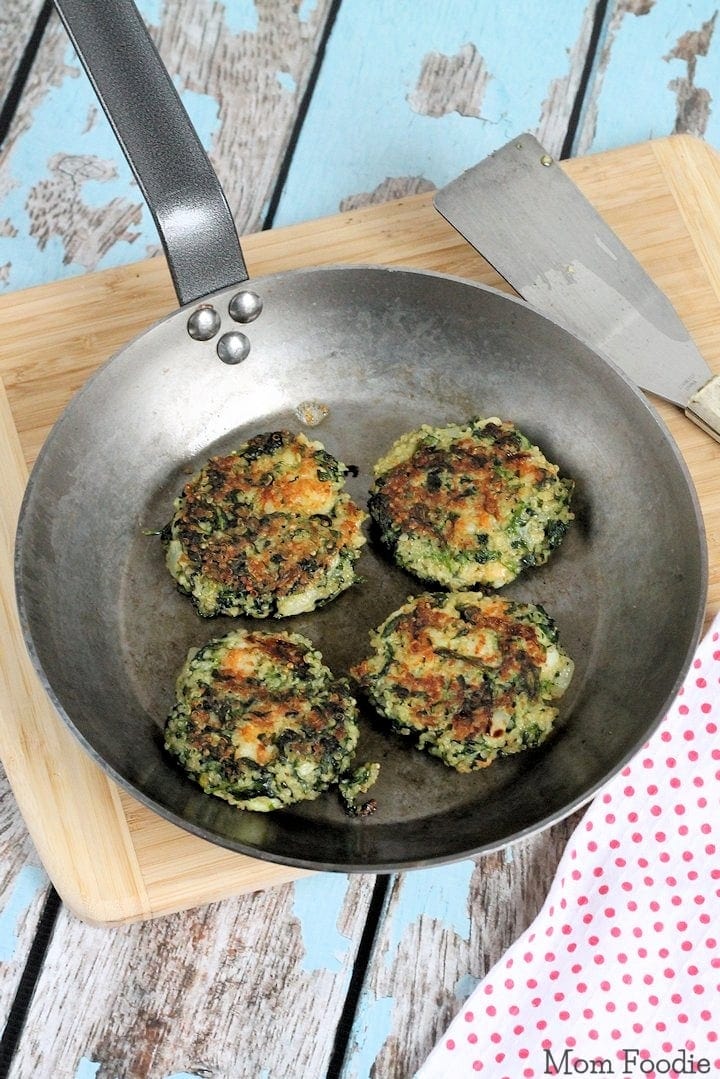 Image for Shrimp and Spinach Quinoa Cakes Recipe