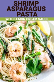 shrimp pasta with asparagus