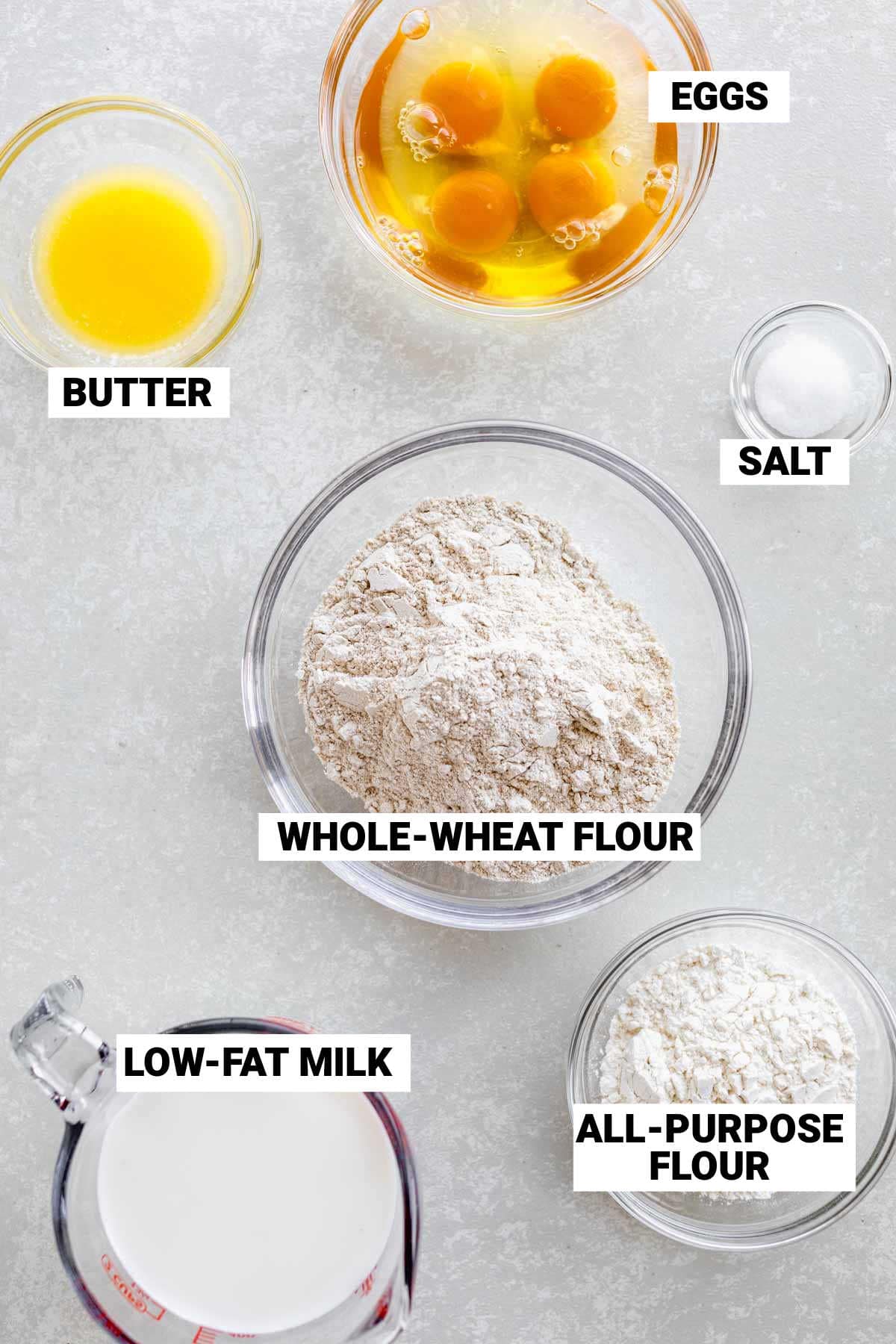ingredients for this recipe with text overlay