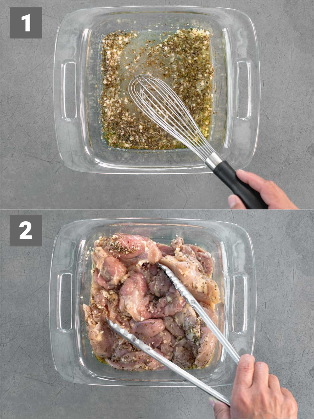 make marinade then add the chicken