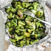 broccoli in foil packet