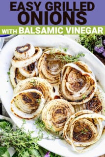 grilled onions with balsamic vinegar