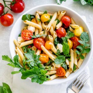penne caprese pasta salad