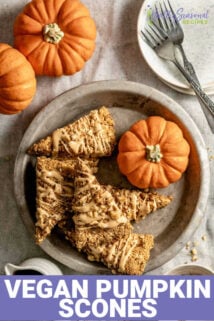 pumpkin scones with text overlay
