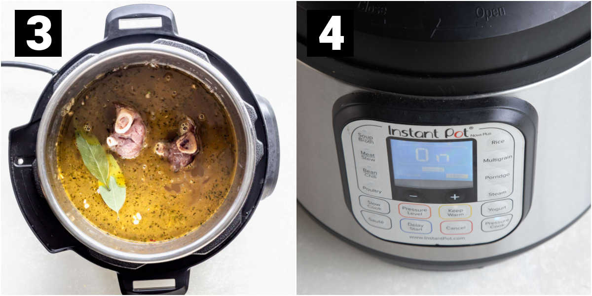cook the soup and set the pressure cooker