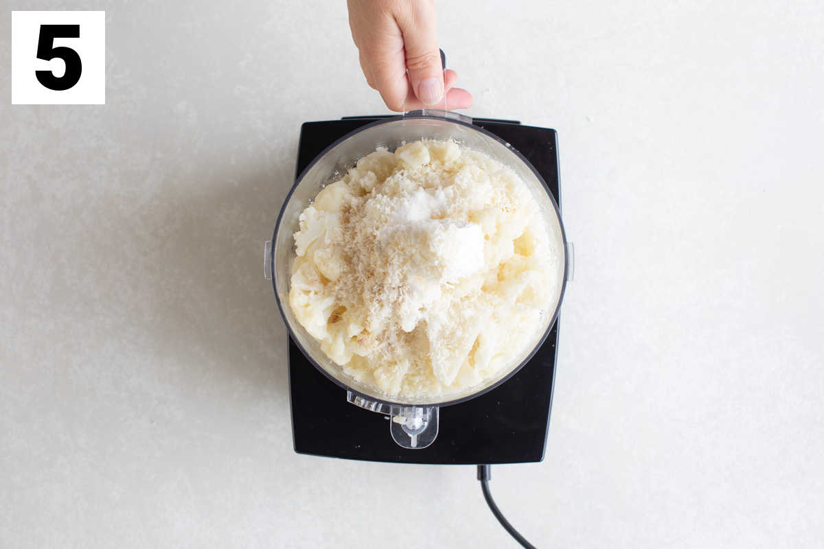 the ingredients in the food processor
