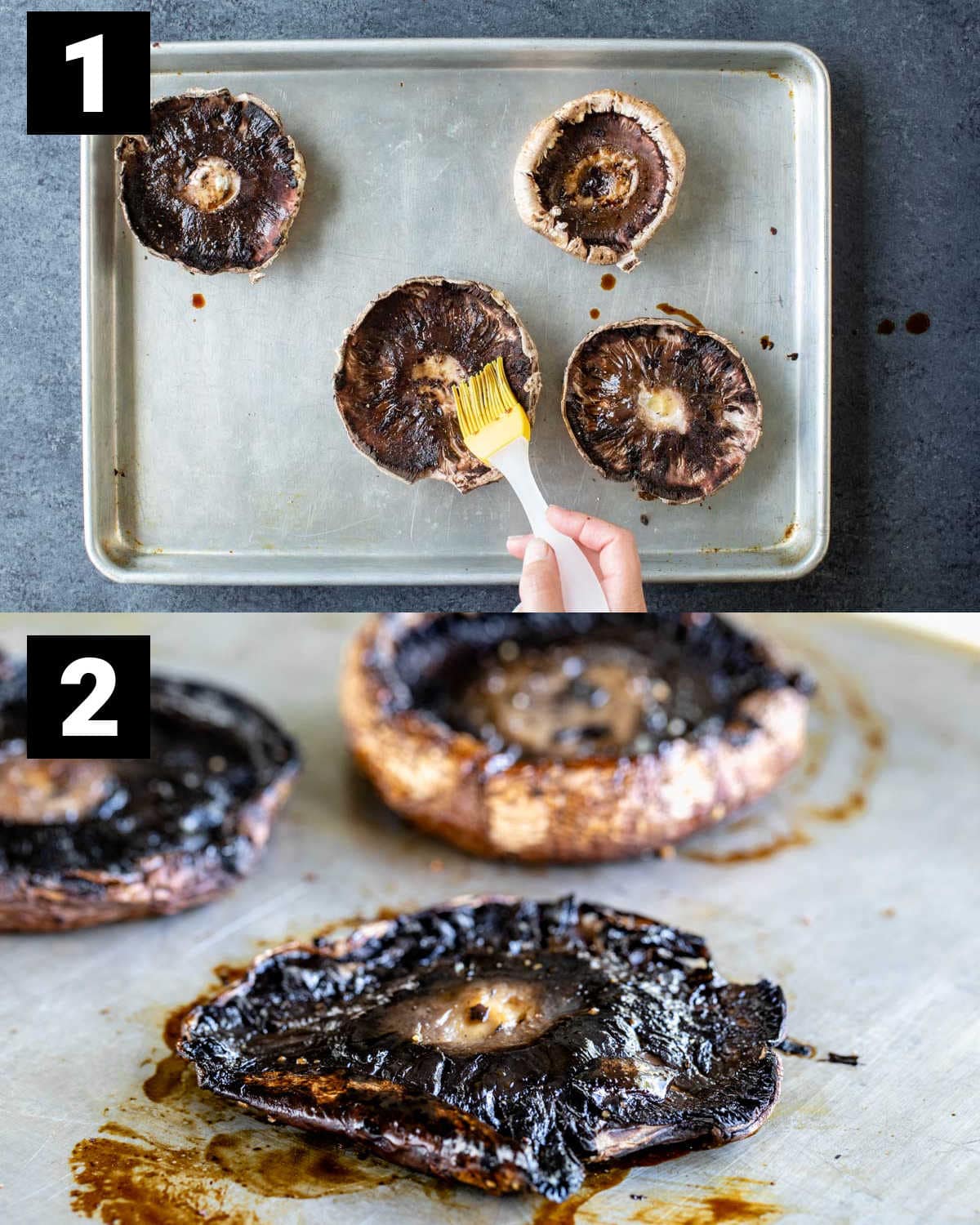 prep and roast the mushrooms