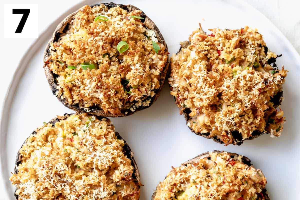 sprinkle parmesan cheese and garnish with scallions