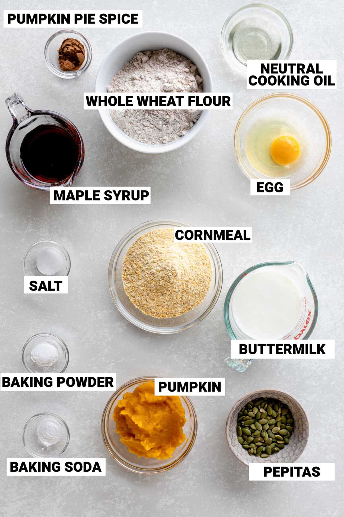 the cornbread ingredients