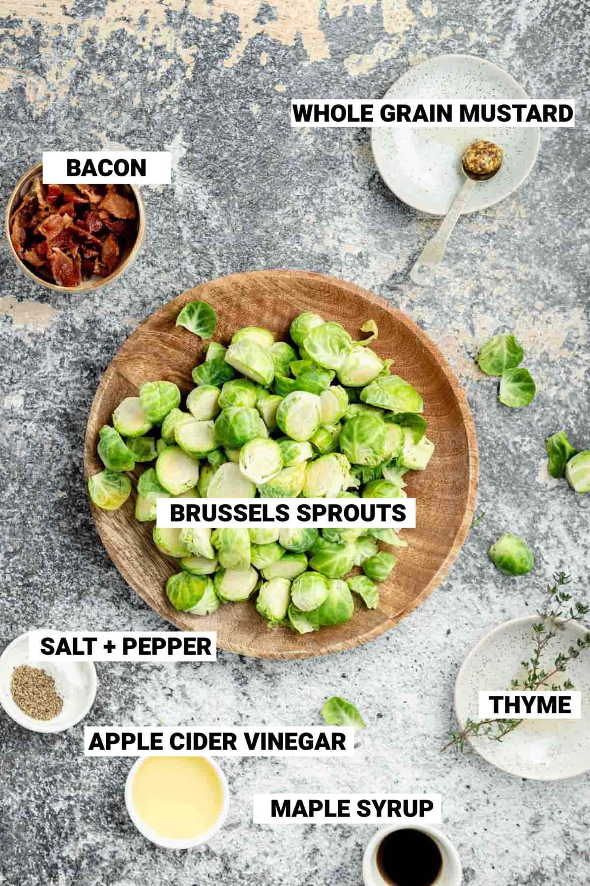 the ingredients with text labels