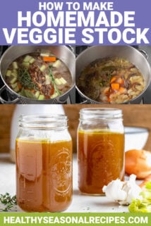 how to make homemade veggie stock