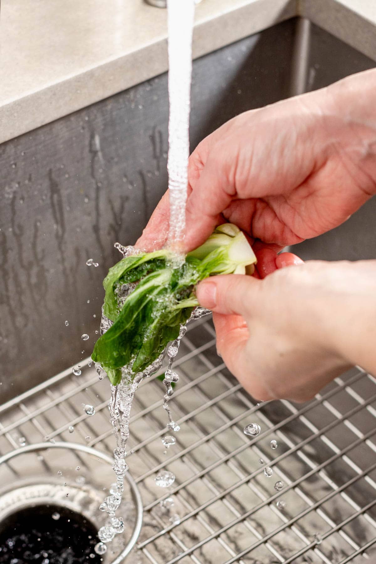rinse under cold running water