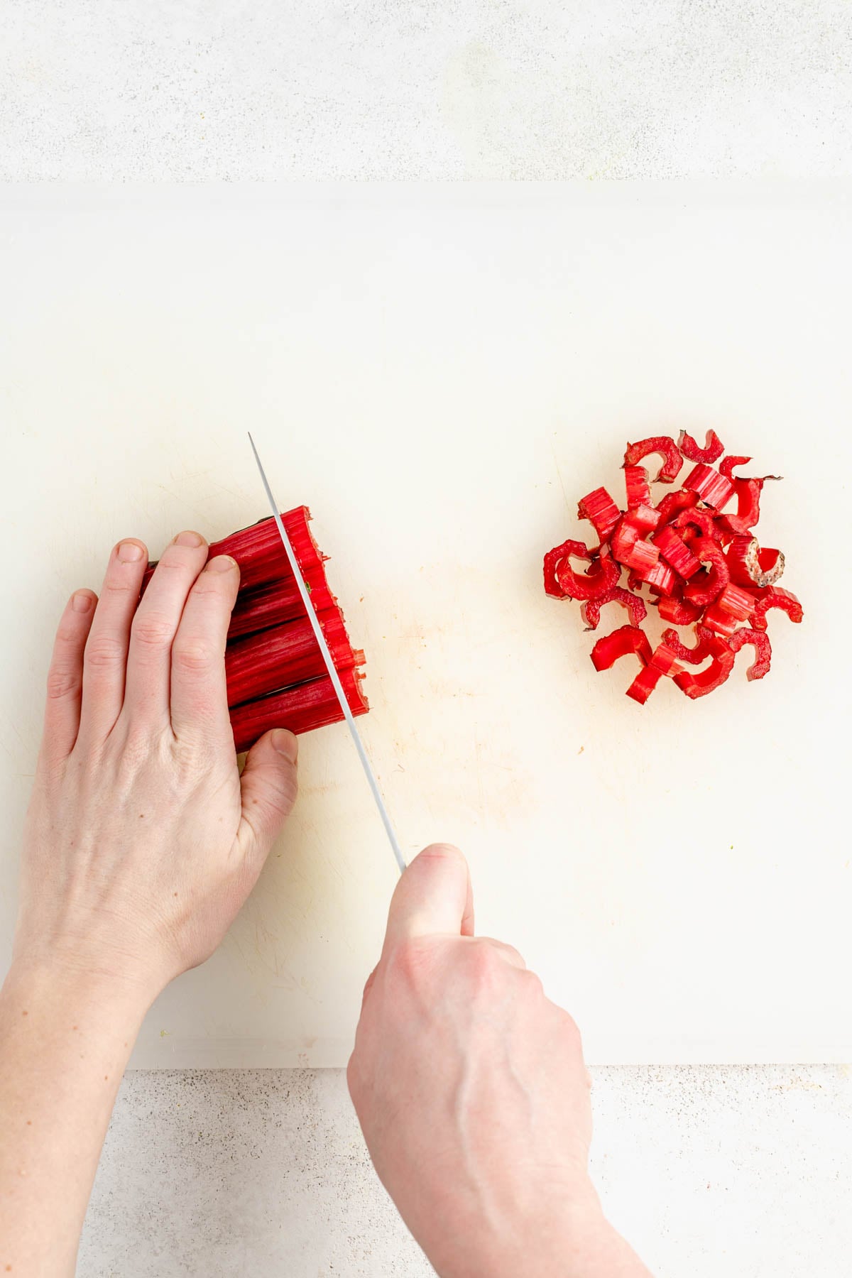 cutting the stems