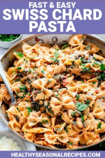 quick swiss chard pasta dish