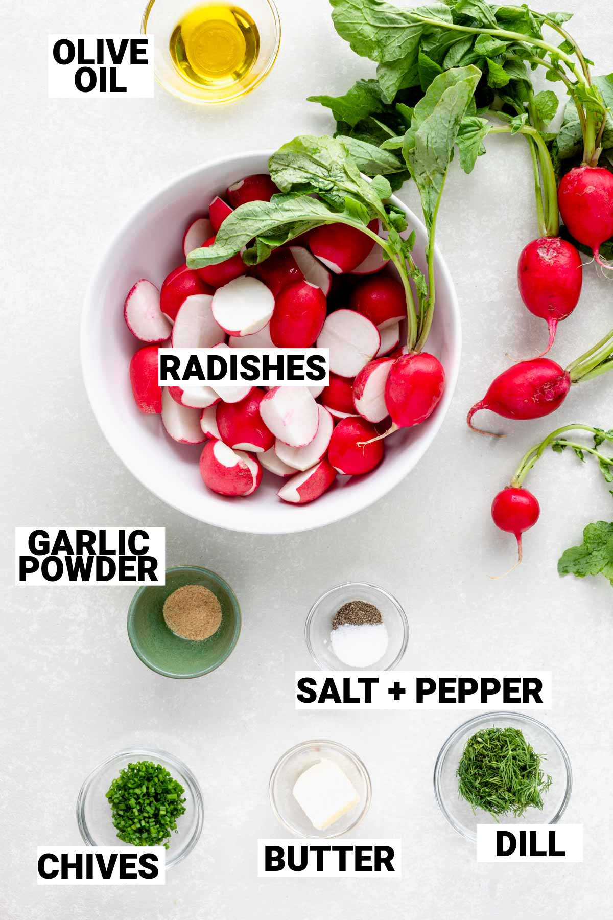 the ingredients on countertop with text overlay