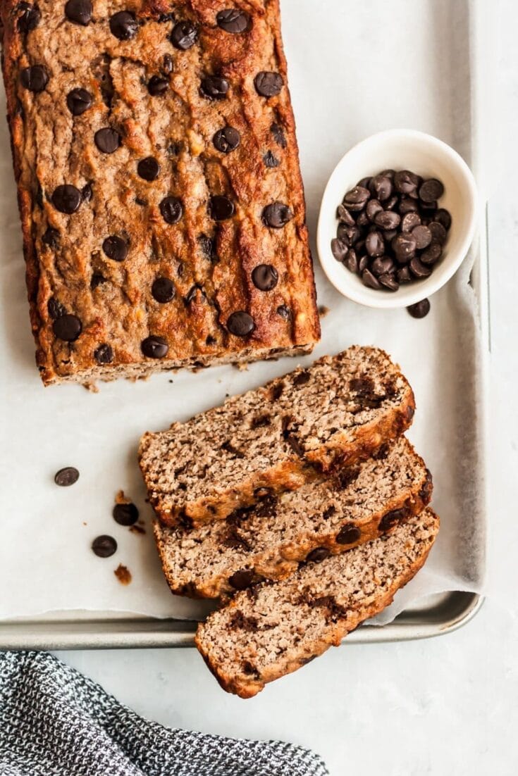 Image for Paleo Chocolate Chip Coconut Flour Banana Bread