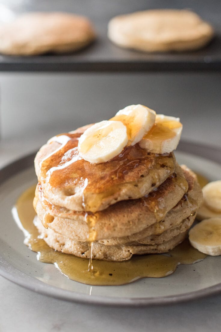 Image for Banana Oat Blender Pancakes