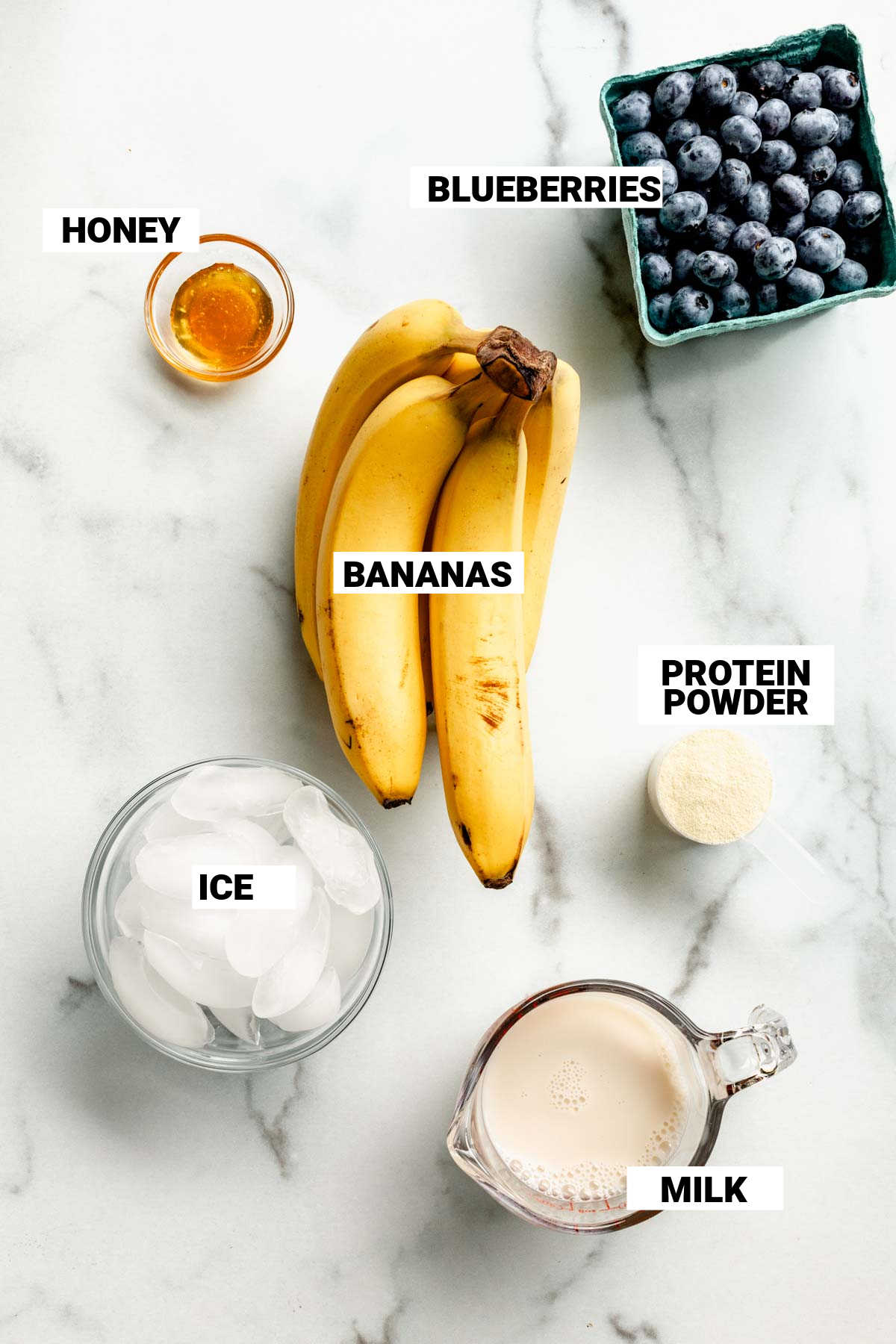 the ingredients with labels overlaying them