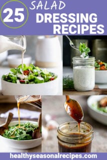 25 salad dressing recipes with text overlay