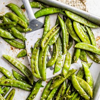 roasted snap peas