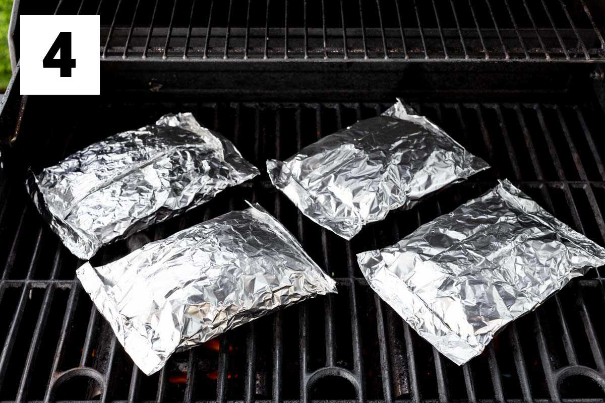 grill four foil packets