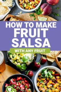 bowls of salsa with chips and lime