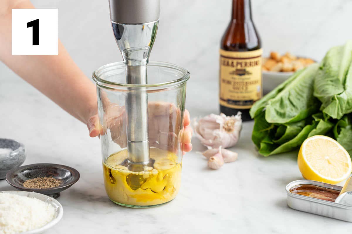 making the dressing