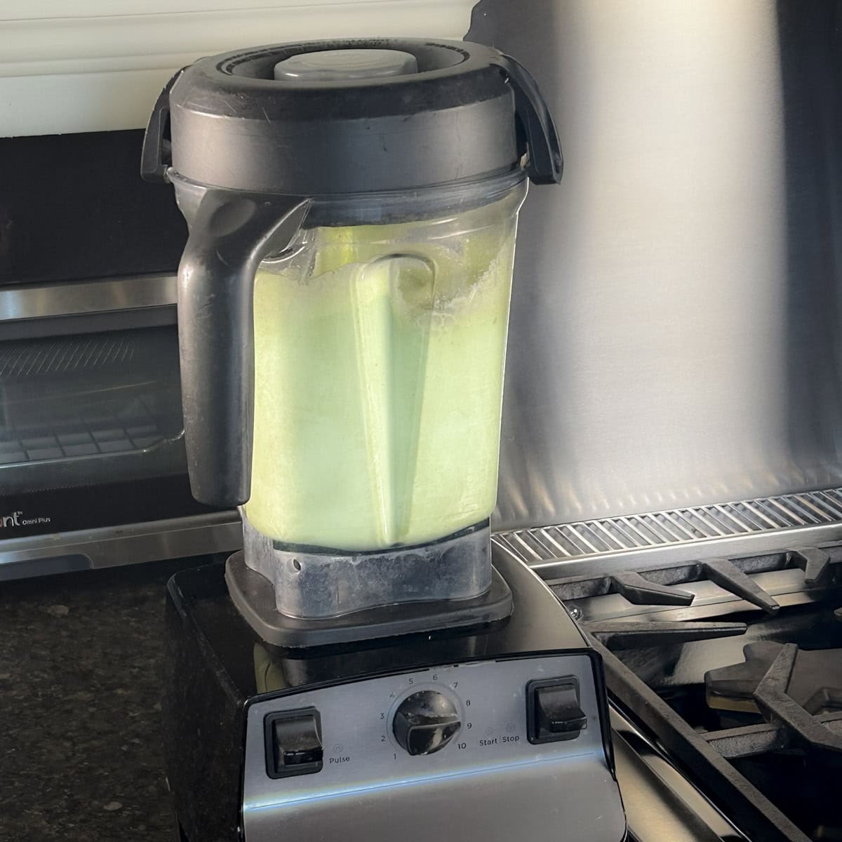 the smoothie in the Vitamix